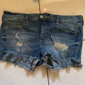 express stretch denim shorts